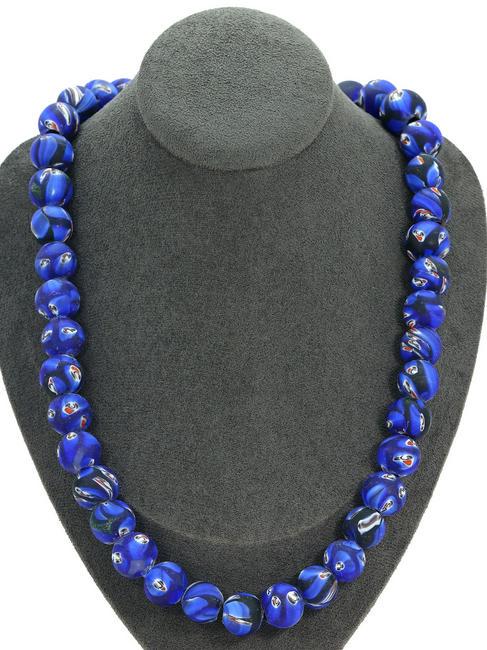 206Gram Murano Millefiori Glass Paperweights Venetian Art Glass Beads Necklace (1 of 2)