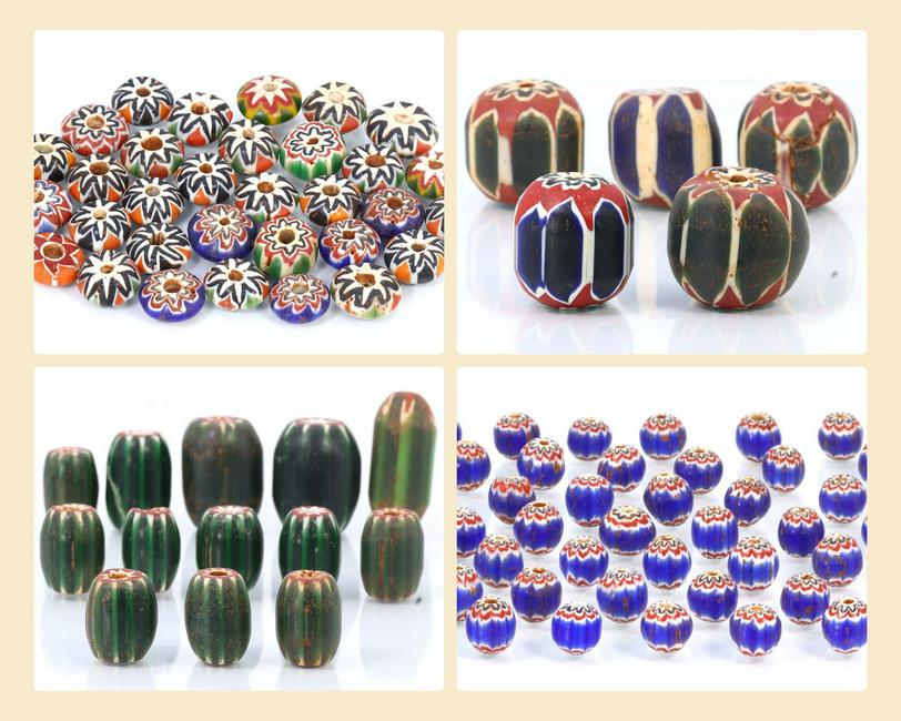 350Gram Murano Millefiori Glass Paperweights Venetian Art Glass Beads Necklace (1 of 5)