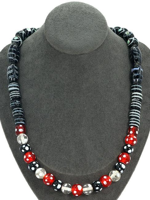 138Gram Murano Millefiori Glass Paperweights Venetian Art Glass Beads Necklace (1 of 3)