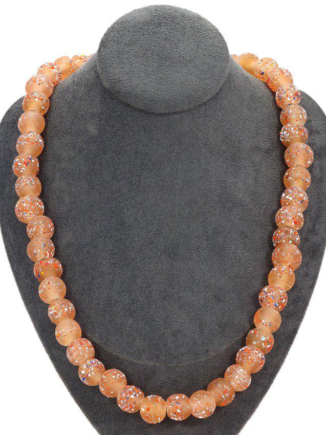 158Gram Murano Millefiori Glass Paperweights Venetian Art Glass Beads Necklace: Dimension: 25 Inches Natural History of Australian Opal & Mineral Auction by Thousand Planet Auction House featuring the beauty of Boulder Opal art in cabochon cutting and rough, well known Australian