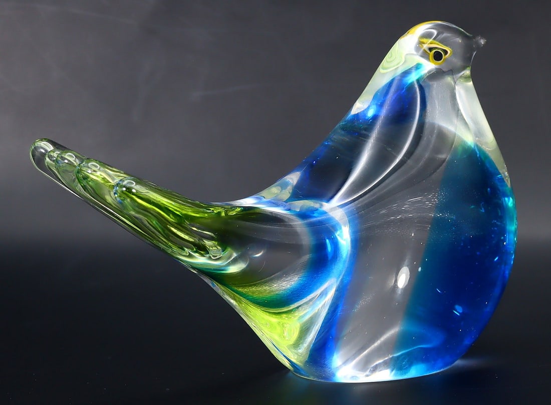 Vintage Murano Glass Sculpture Bird Venetian Glass Figurine (1 of 3)