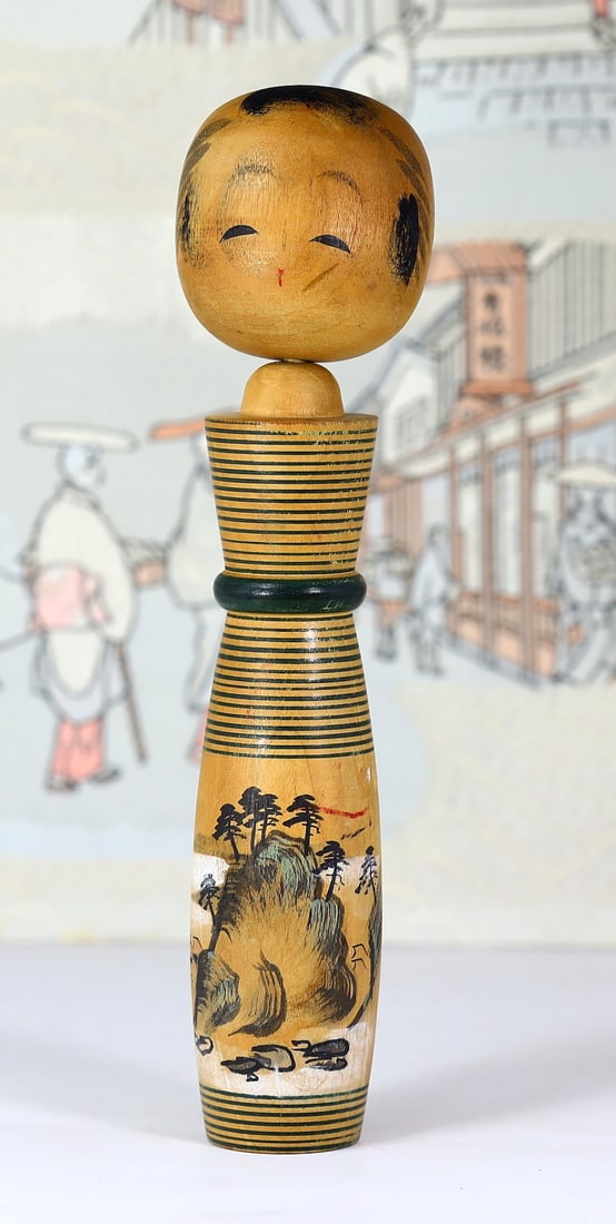 Vintage Japanese Folk Craft Wooden Kokeshi Kyoto Doll: 5.5x21cm Weight: 128 grams (Before Packing) Thousand Planet Auction House Season 4: Ten2Go August Collection Auction. A bargain hunter's, fixer-upper's, and pack-rat's dream come true! Our Ten2Go "war