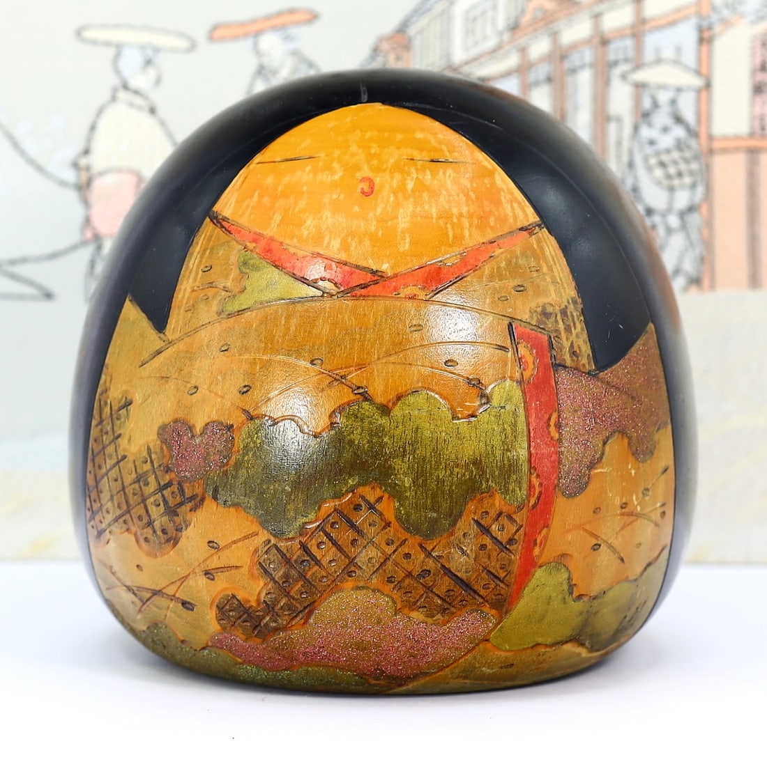 Vintage Japanese Sosaku Kokeshi Wooden Tatsuo Kato Doll: 12.5x13cm Weight: 787 grams (Before Packing) Thousand Planet Auction House Season 4: Ten2Go August Collection Auction. A bargain hunter's, fixer-upper's, and pack-rat's dream come true! Our Ten2Go "wa