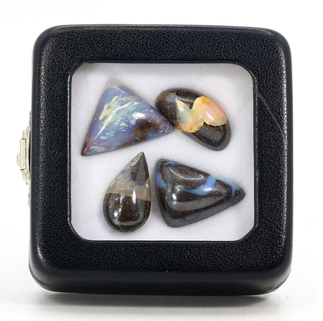 38Ct Box of Four Australian Koroit Yowah Boulder Opal Cabochon (1 of 2)