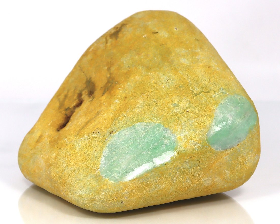 1084 grams Raw Asian Chinese Burmese Apple Green Jadeite Jade Rough Stone (1 of 3)