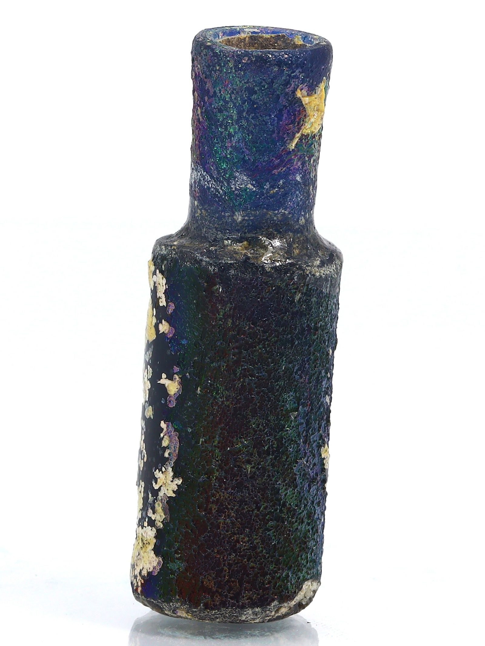 An Ancient Western Asiatic Roman Glass Unguentarium Flask Vessel Art Antique (1 of 4)