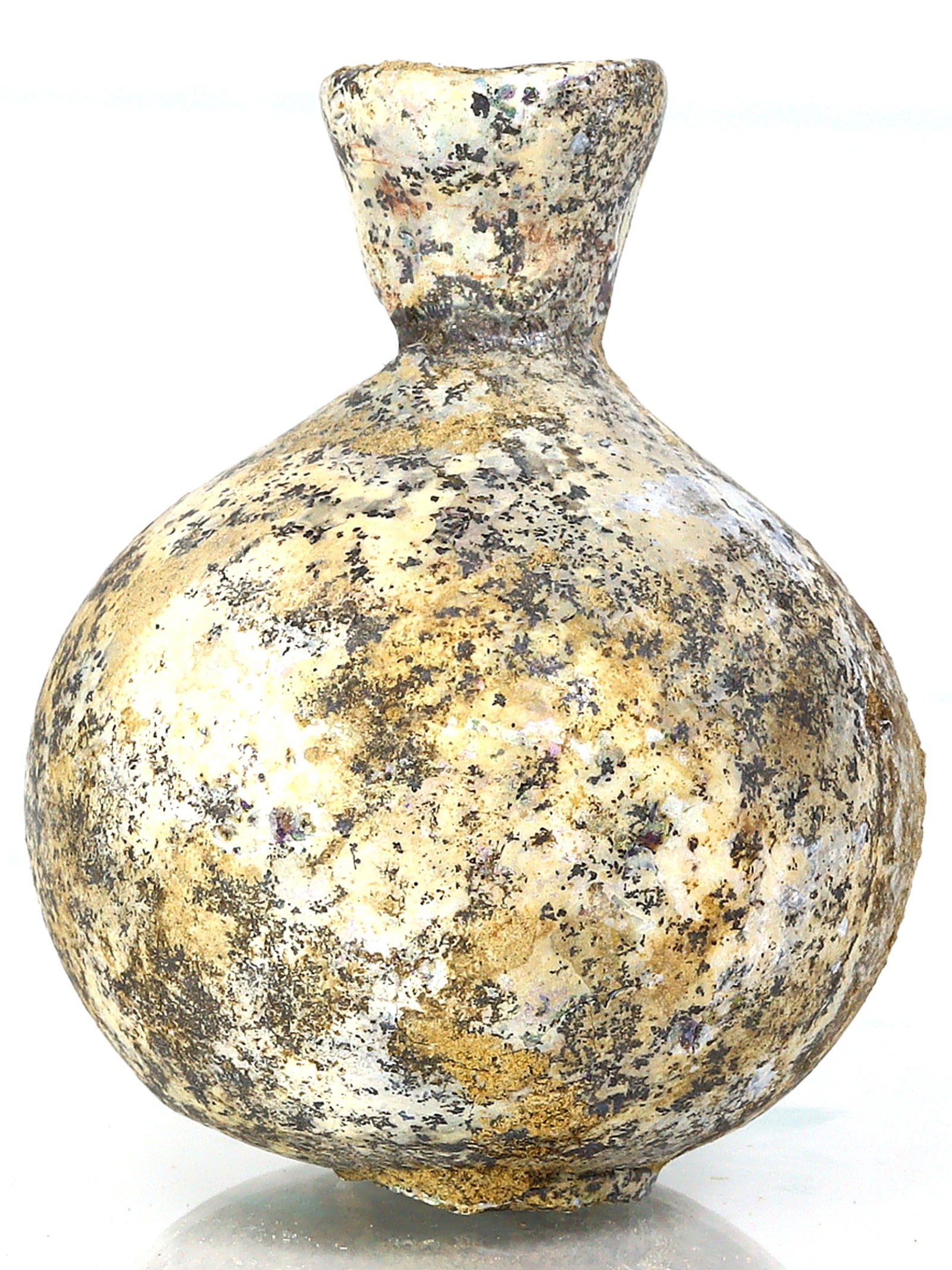 An Ancient Western Asiatic Roman Glass Unguentarium Flask Vessel Art Antique (1 of 4)