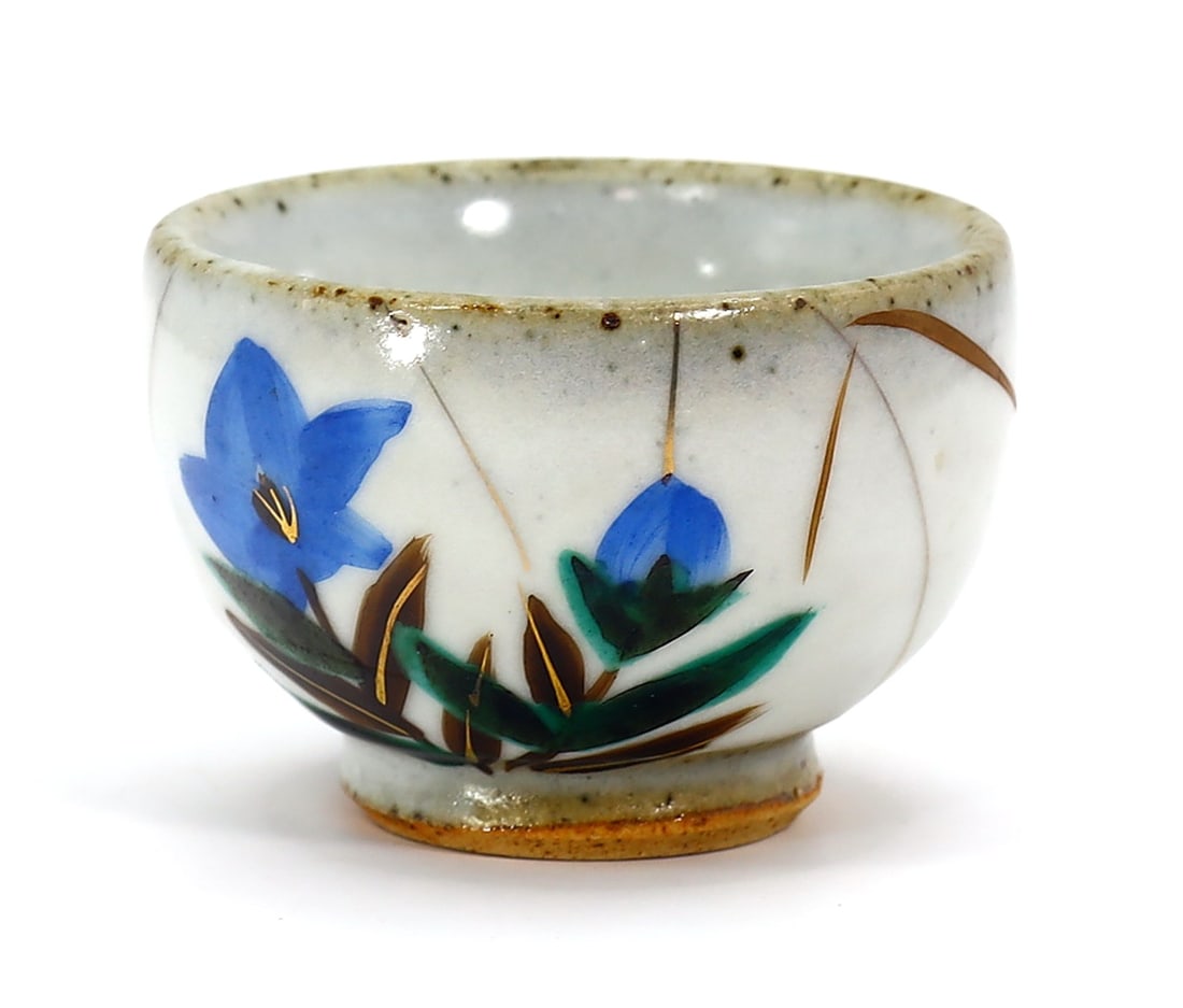 Vintage Japanese Artist Signed Pottery Matcha Tea Cup (1 of 4)