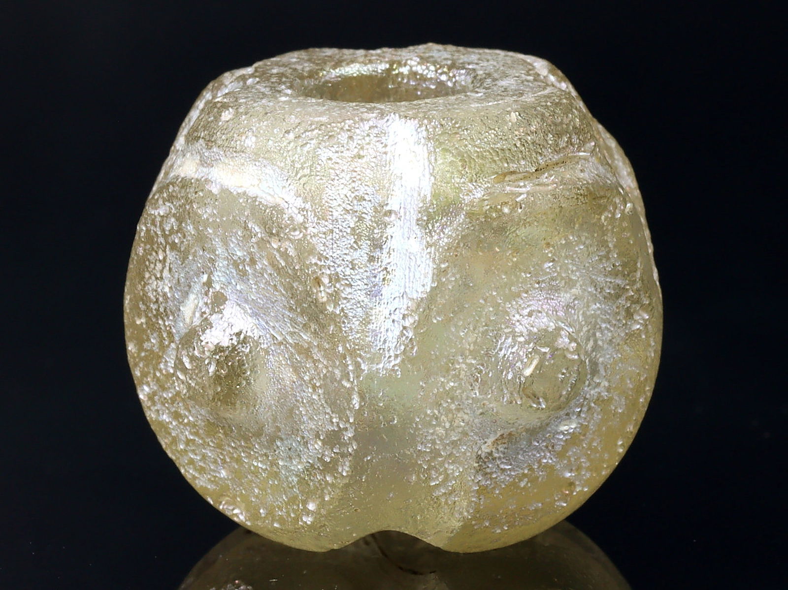 An Ancient Western Asiatic Roman Perfume Bottle Glass Art Antique (1 of 3)