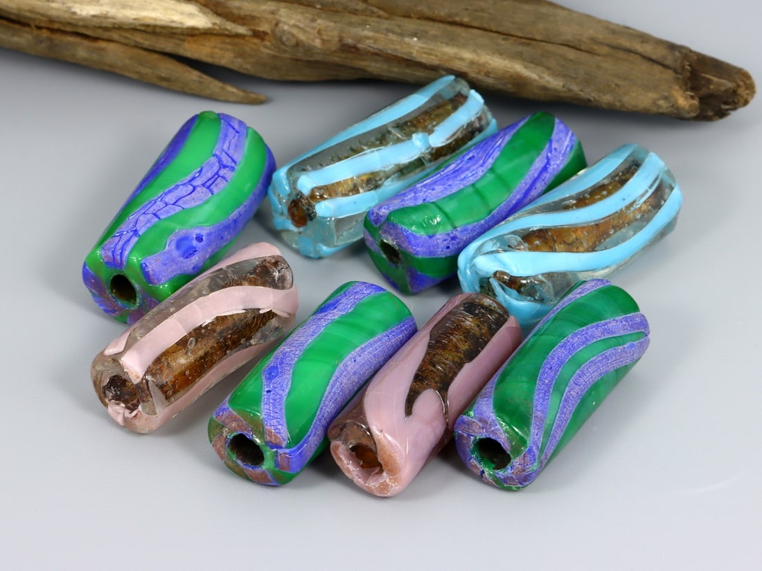 Collection of Lampwork Glass Bead Art Glass Paperweight (1 of 2)