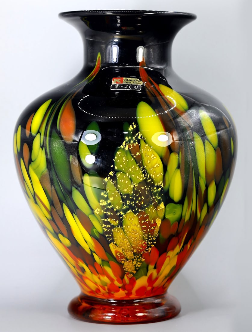 Hand Craft Japanese Kurata Art Glass Vase (1 of 4)