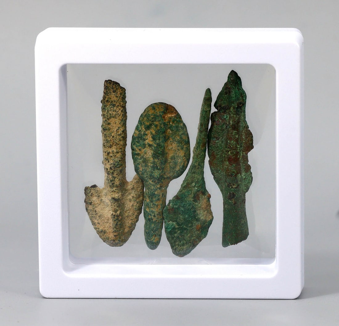 Ancient Roman Bronze Arrow Heads (1 of 2)