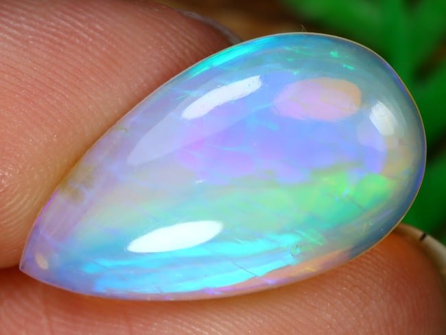 4.72Ct Natural Top Bright Pattern Loose Ethiopian Welo Opal Cabochon (1 of 6)