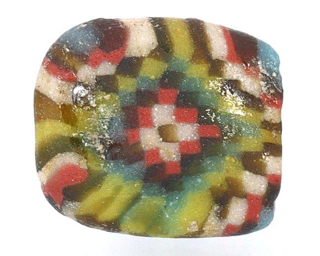 Ancient Viking Period Glass Bead With Checkerboard Pattern Art Glass Ancient Artifact (1 of 6)