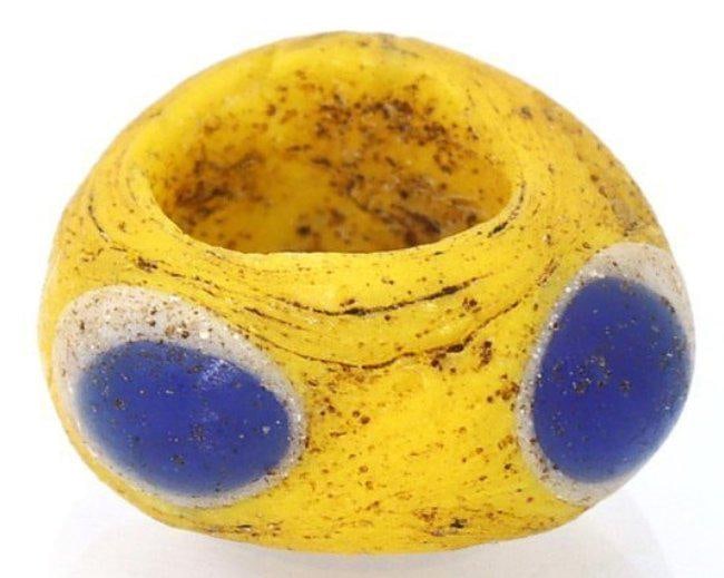 Ancient Western Asiatic Islamic Period Stratified Eyes Roman Glass Bead (1 of 5)