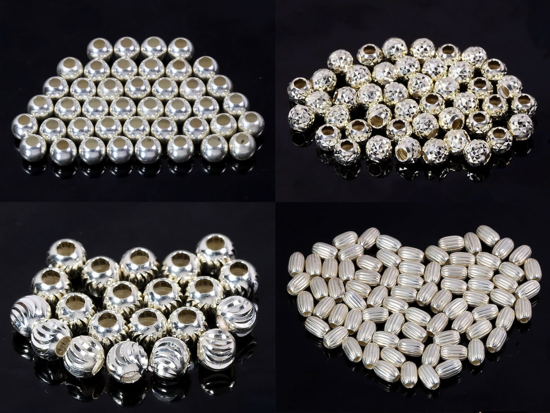 18.3 Grams Authentic 925 Sterling Silver Jewelry Findings Jewellery Findings Silver Beads: 5,4.6,4mm Weight: 18.3 grams (Before Packing) A bargain hunter's, fixer-upper's, and pack-rat's dream come true! Our Ten2Go "warehouse" style auction presents over thousand lots in a fast-paced old-st