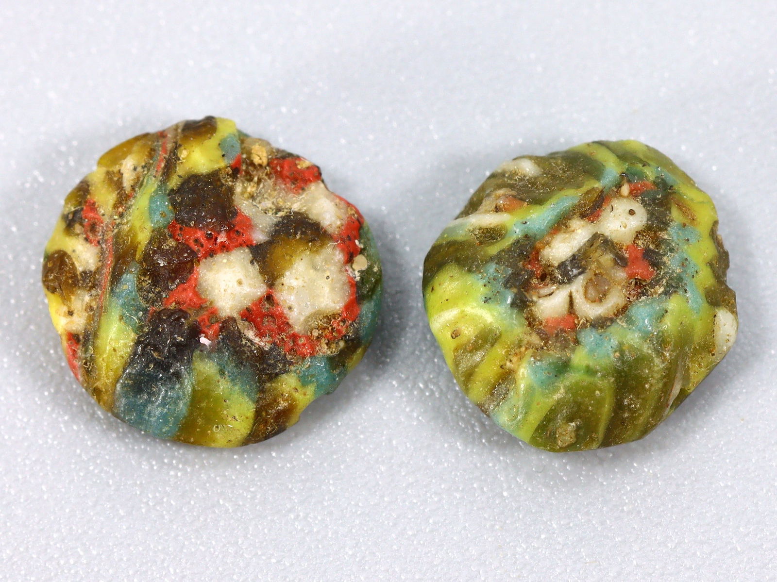 Ancient Viking Period Glass Bead With Checkerboard Pattern Art Glass Ancient Artifact (1 of 3)