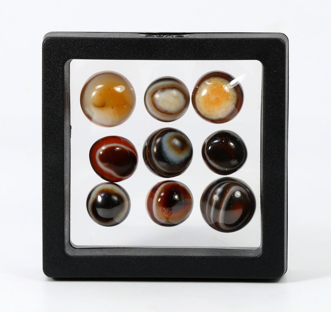 Collection Lot of Chinese Tibetan Etched Agate dZi Beads (1 of 2)