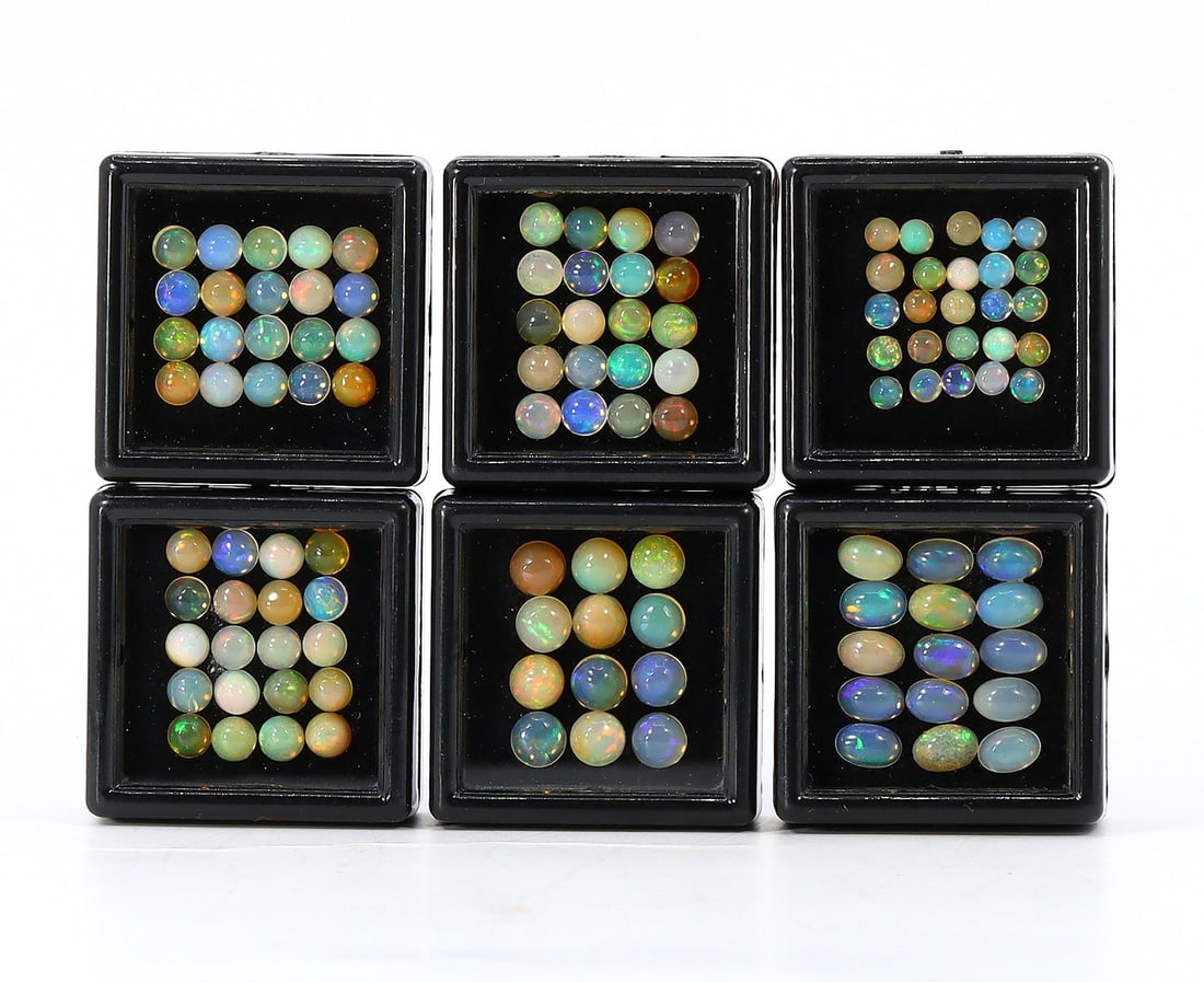 Box of 25.05Ct Natural Loose Ethiopian Welo Opal Cabochon (1 of 2)