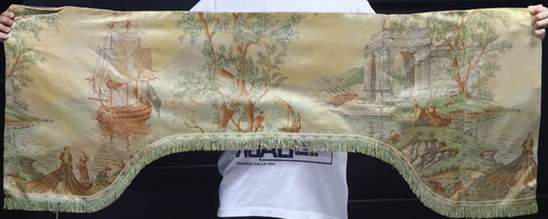 54" x 20" Vintage European Wall Window Hanging Tapestry (1 of 5)