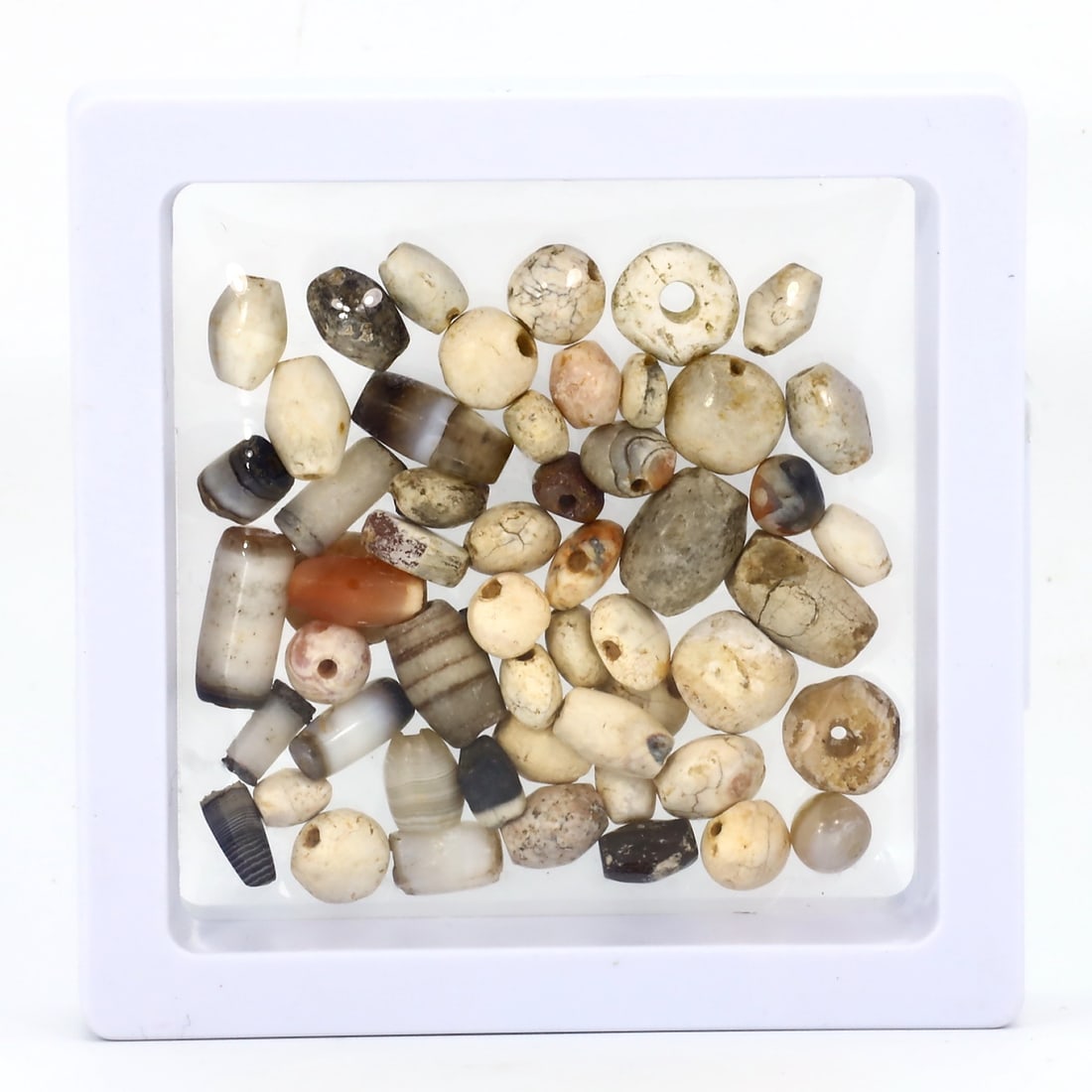 Collection of Ancient Western Asiatic Patinated Agate Carnelian Beads (1 of 2)