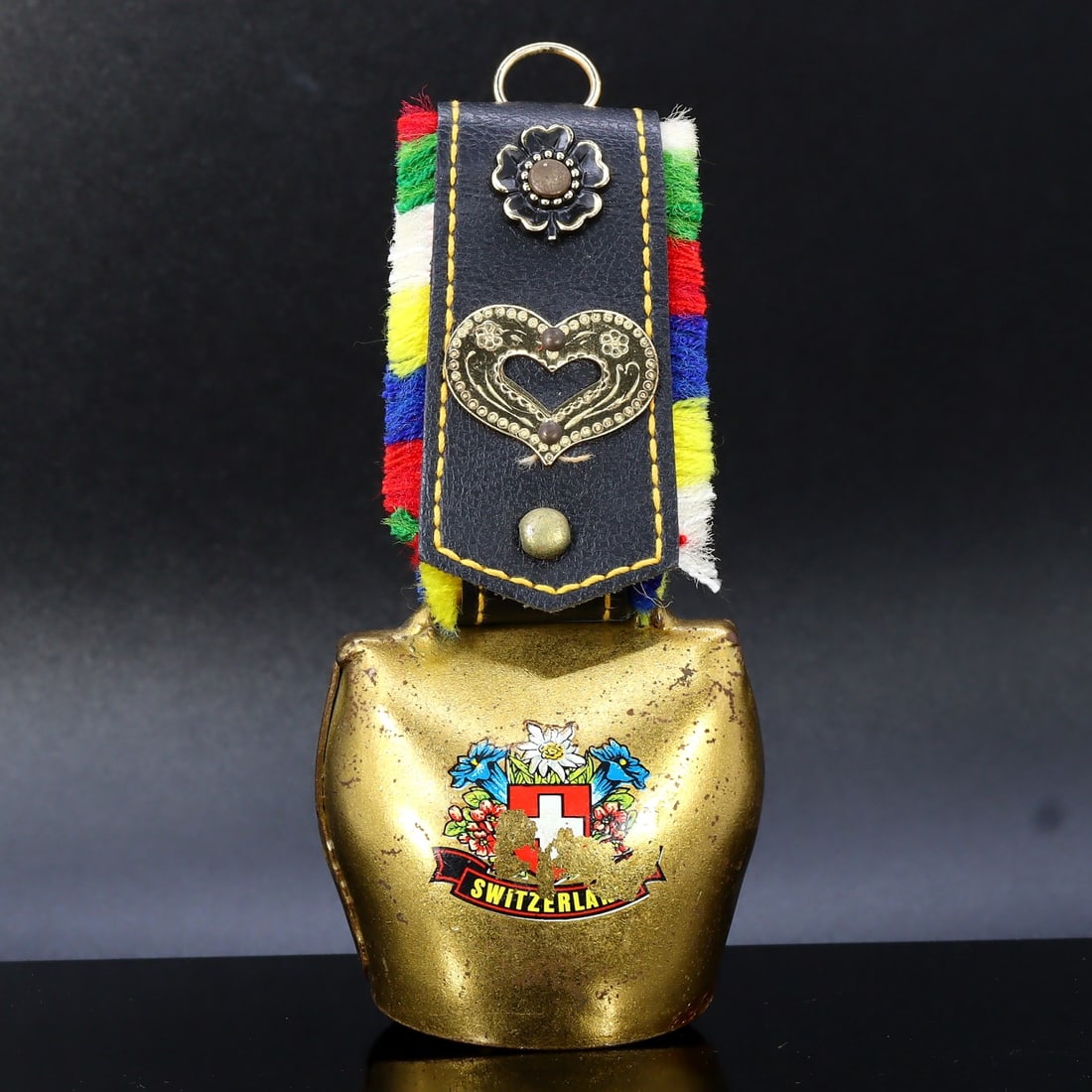 Vintage Switzerland Brass Cow Bell Souvenir (1 of 3)