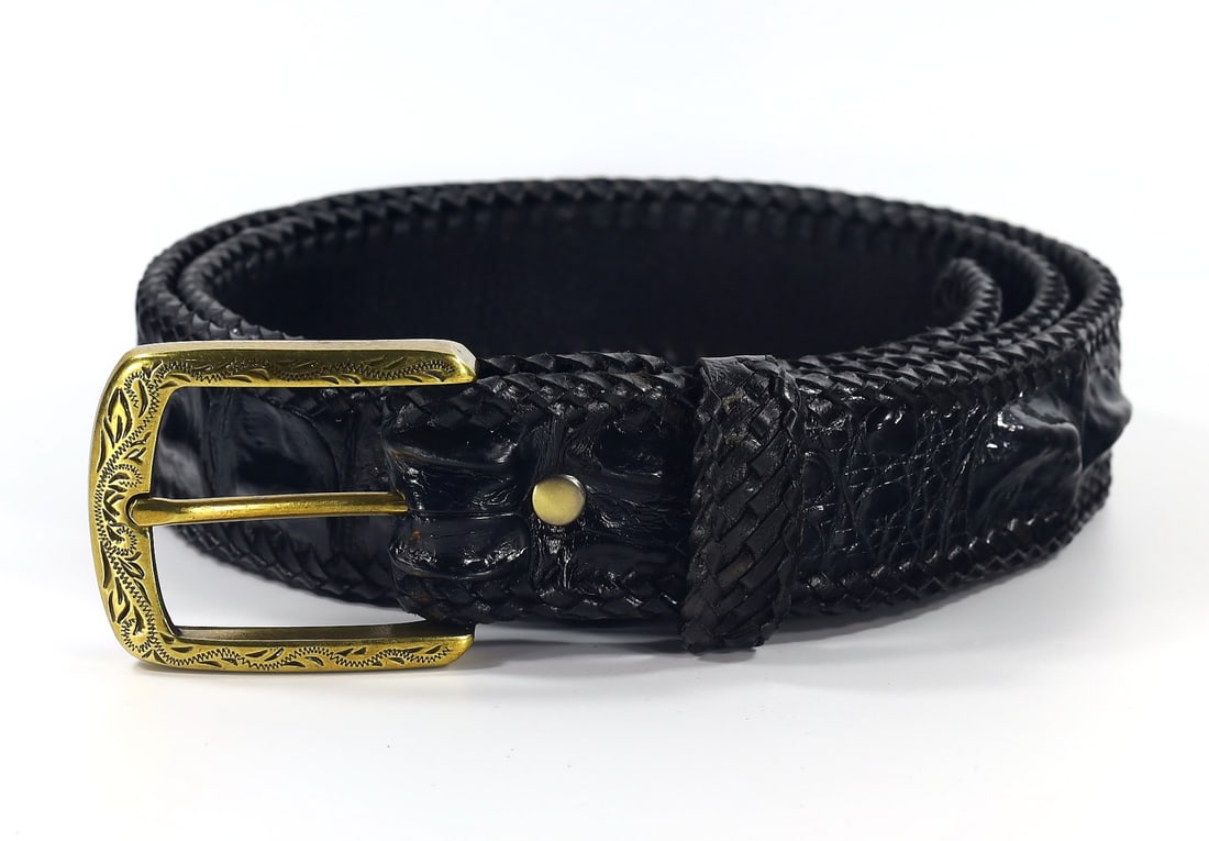 Genuine Crocodile Single Hornback Skin Leather Casual Belt Brand New: 48" Inches Weight: 207 grams