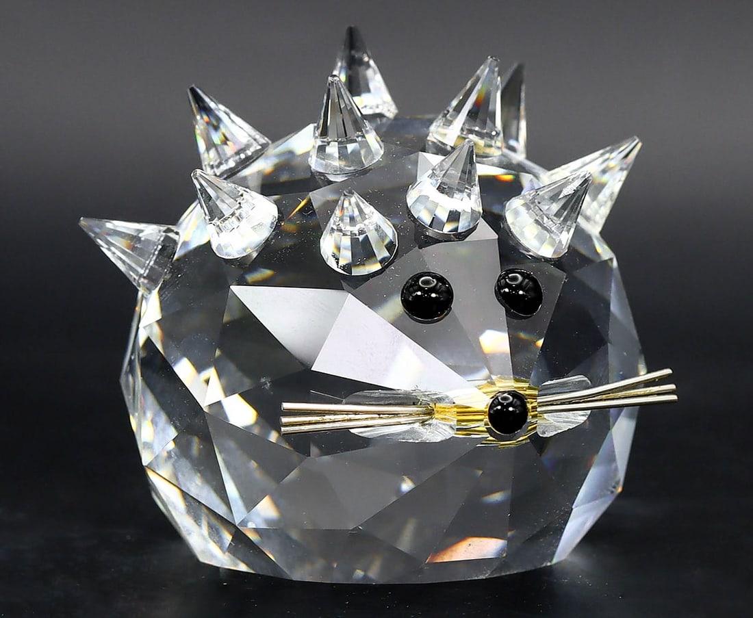 Swarovski Crystal Medium Hedgehog Art Glass Paperweight Figurine (1 of 3)