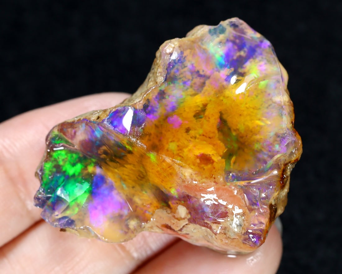 70Ct Collector Non-Hydrophane Crystal Opal Rough Specimen (1 of 4)