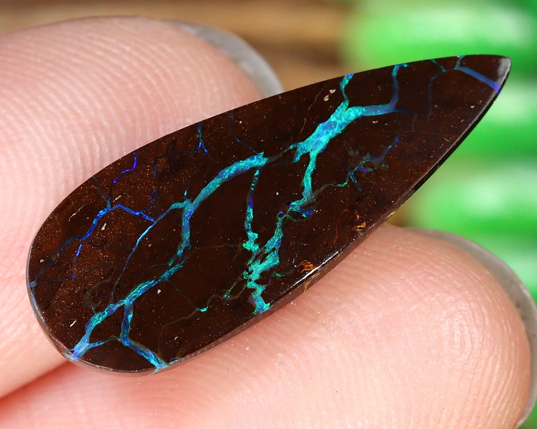 4.8Ct Natural Loose Australian Koroit Yowah Boulder Opal Cabochon: 20x8x3mm Weight: 4.8Ct