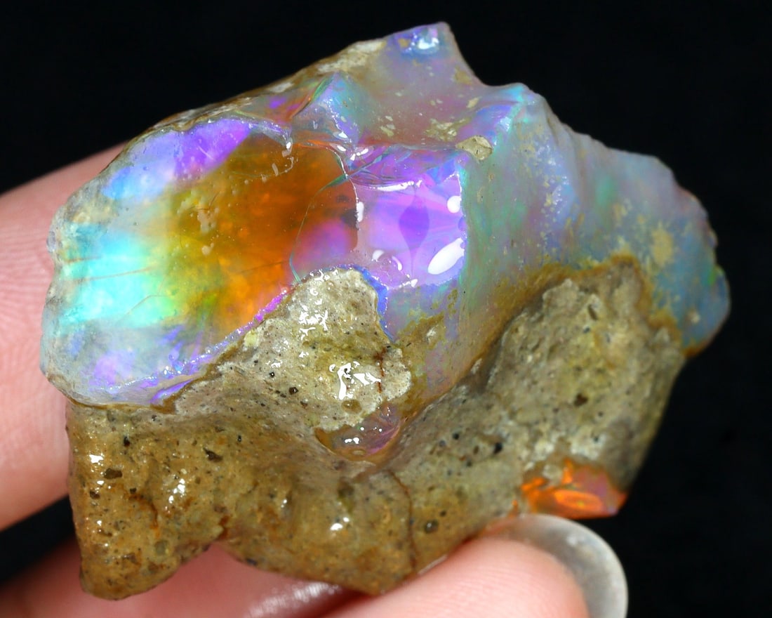 70Ct Collector Non-Hydrophane Crystal Opal Rough Specimen (1 of 3)
