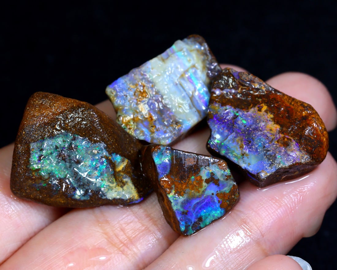 80.43Ct Natural Australian Koroit Yowah Boulder Opal Rough Specimens (1 of 2)