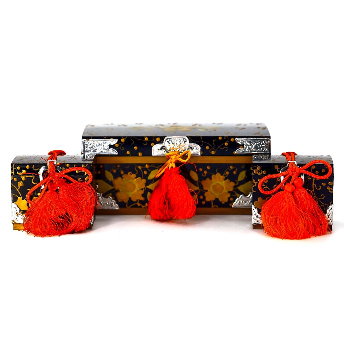 Vintage Japanese Hina Doll Lacquer Chest Box Girls Day Wood Decoration (1 of 3)