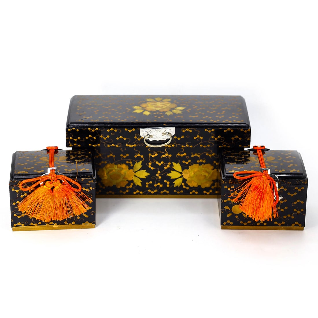 Vintage Japanese Hina Doll Lacquer Chest Box Girls Day Wood Decoration (1 of 3)