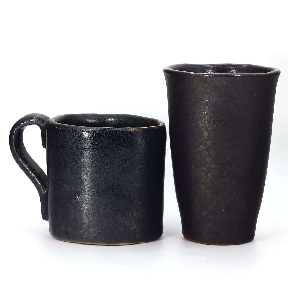 Two Signed Japanese Kishu Ware Aoi Kiln Yakimono Ceramic Mug Tea Cups (1 of 5)