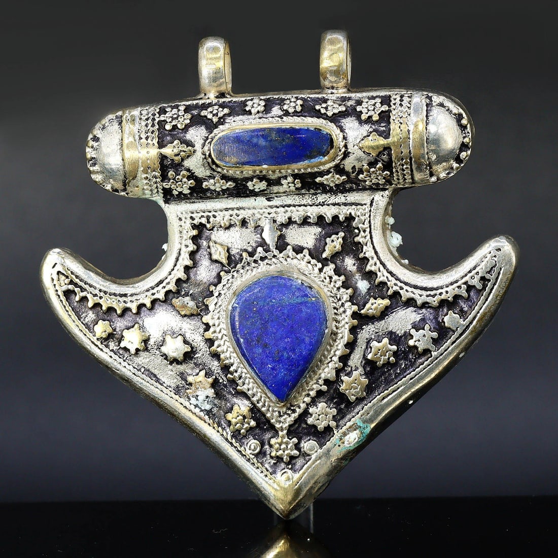 Mid Cenury Middle Eastern Islamic Art Tribal Silver Pendant Locket (1 of 2)