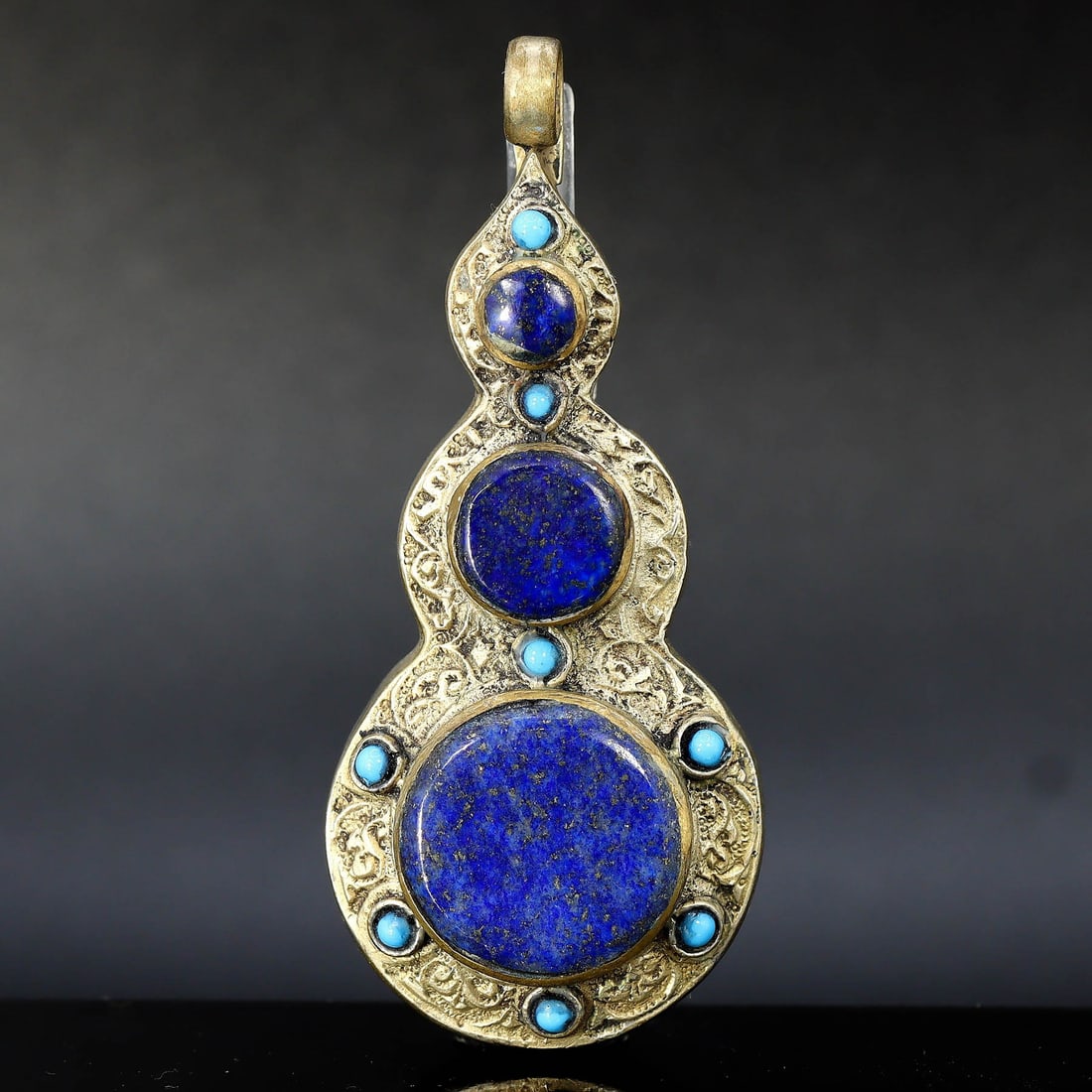 Mid Cenury Middle Eastern Islamic Art Tribal Silver Pendant Locket (1 of 2)