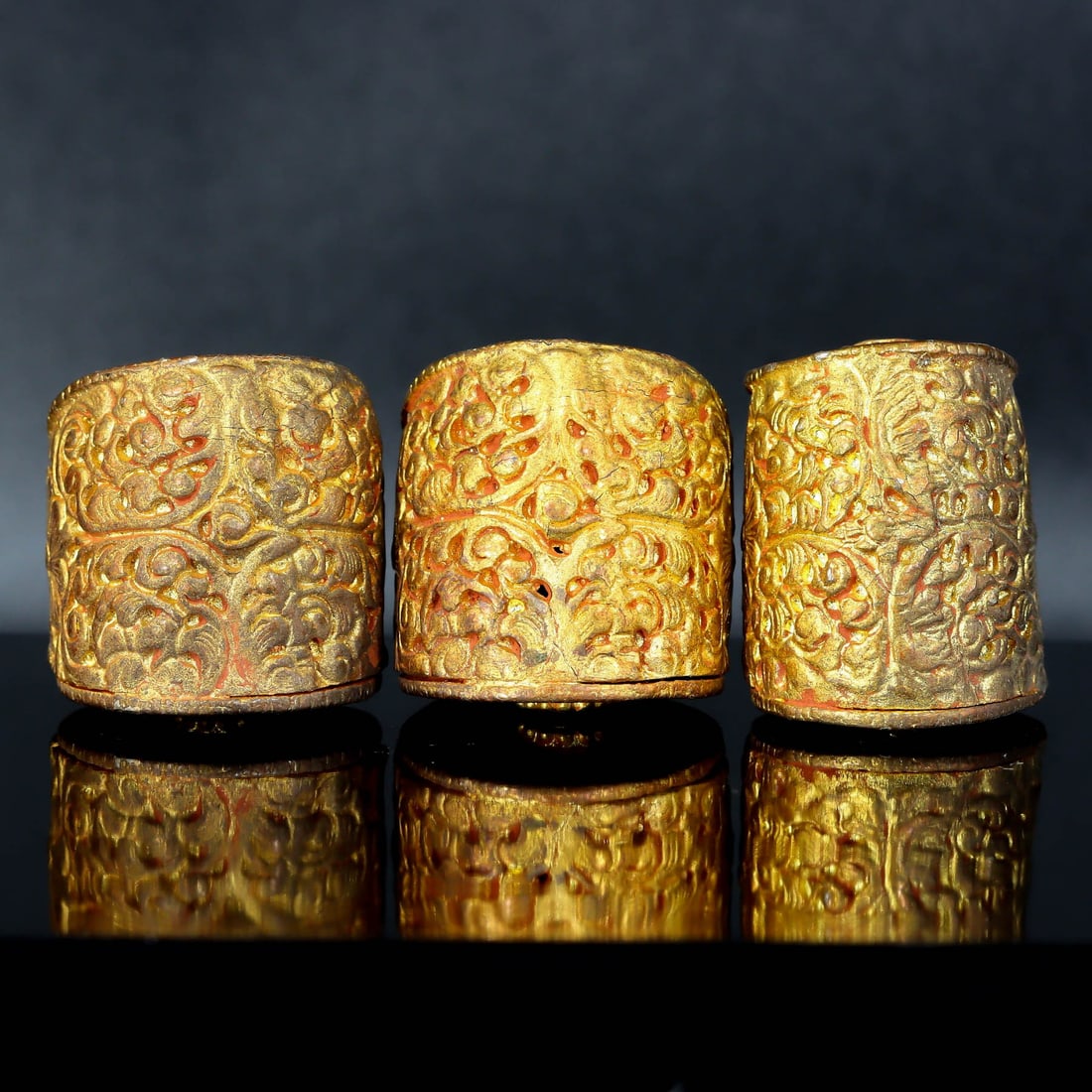 Vintage Mid Century Middle Eastern Gilt Silver Islamic Art Beads (1 of 2)