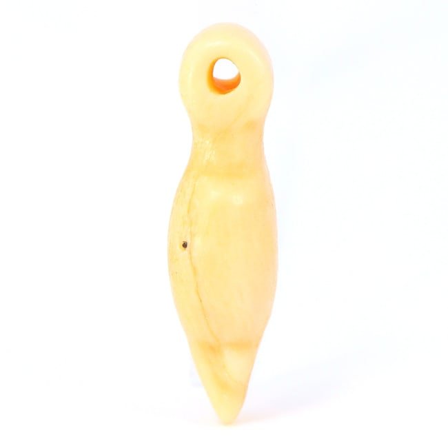 Ancient Carved Shell Heart Amulet Bead - New Kingdom Egypt (1550-1077 BC): Dimension: 18x6x5mm Welcome to a remarkable journey into the heart of ancient Egypt with an exquisite 'Ancient Carved Shell Heart Amulet Bead' from the New Kingdom era, dating back to 1550-1077 BC. Th