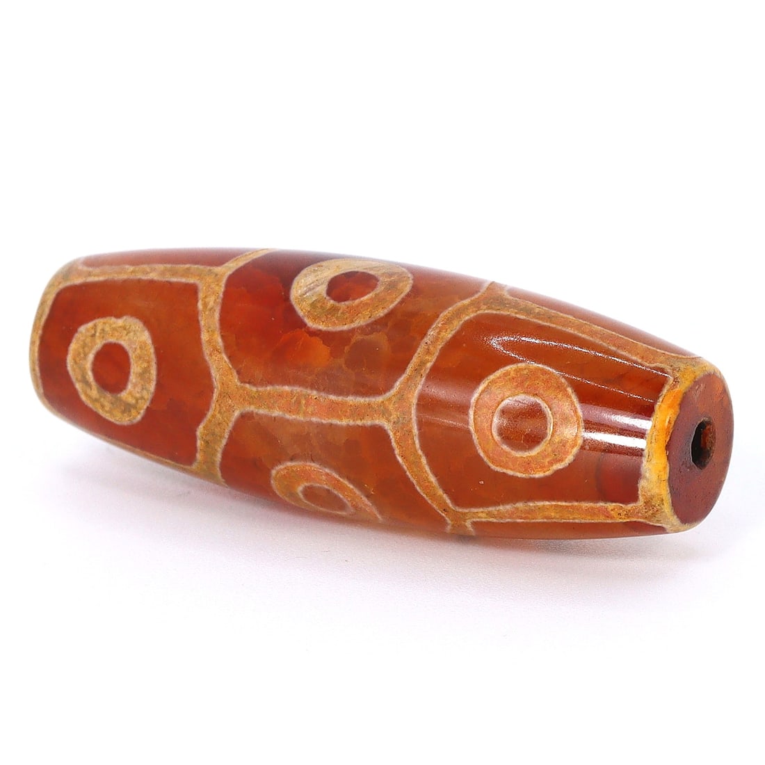 Contemporary Etched Tibetan Eyes Dzi Bead, Chinese / Taiwanese (Present) (1 of 4)