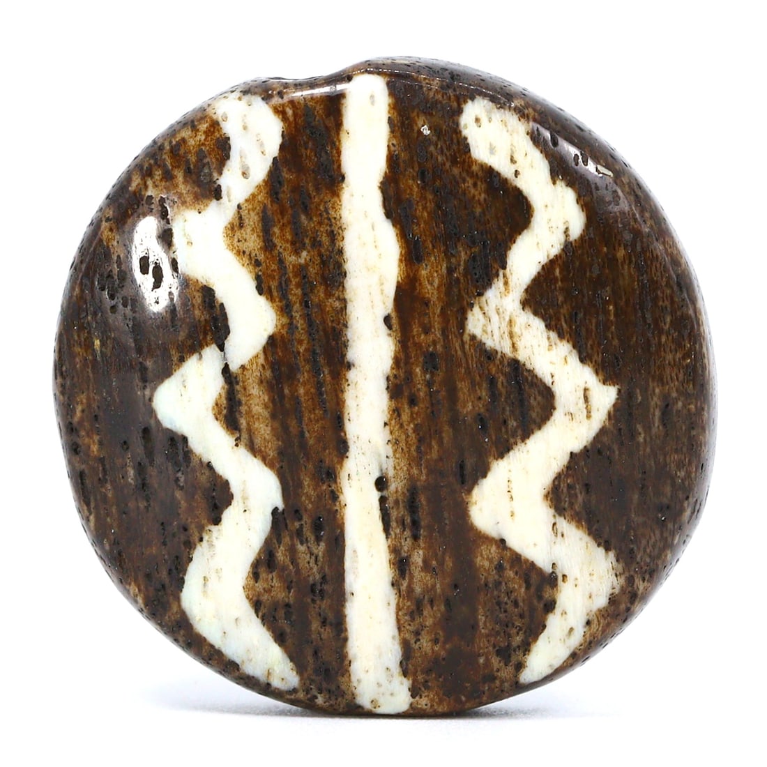 Antique Etched Pumtek Palm Wood Bead, Ancient Pyu Burma (15thC AD - 18thC AD) (1 of 4)