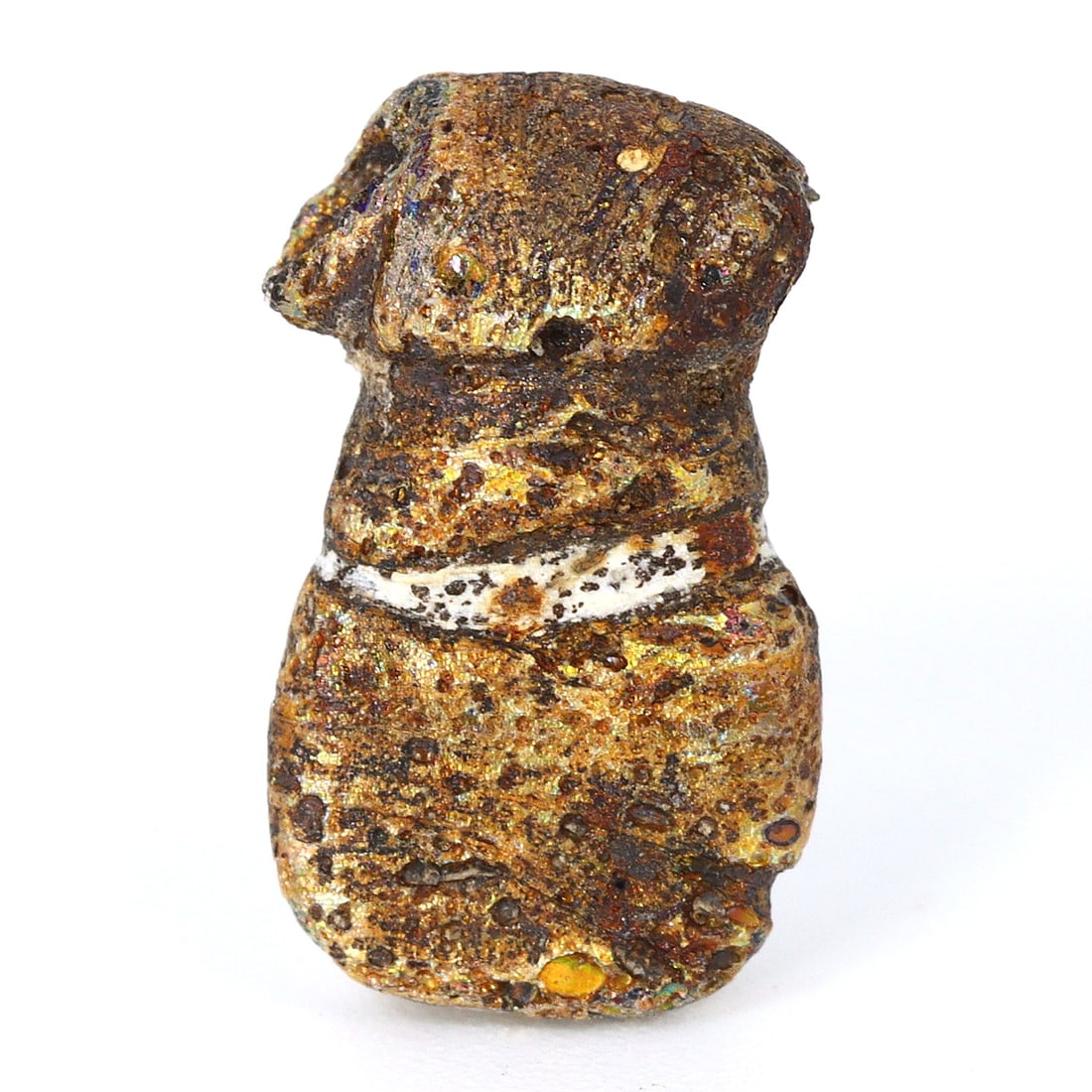 Ancient Gold Glass Amulet Bead, New Kingdom Ancient Egypt (1550 BC to 1077 BC) (1 of 4)