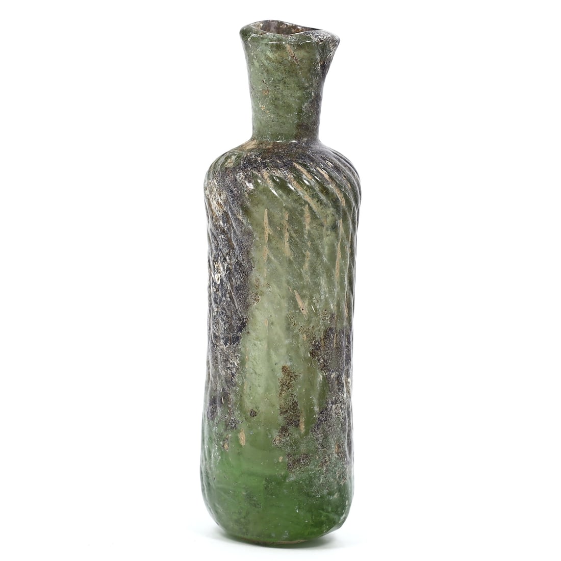 Ancient Glass Flask or Bottle, Roman Empire  (27 BC - 476 AD) (1 of 4)