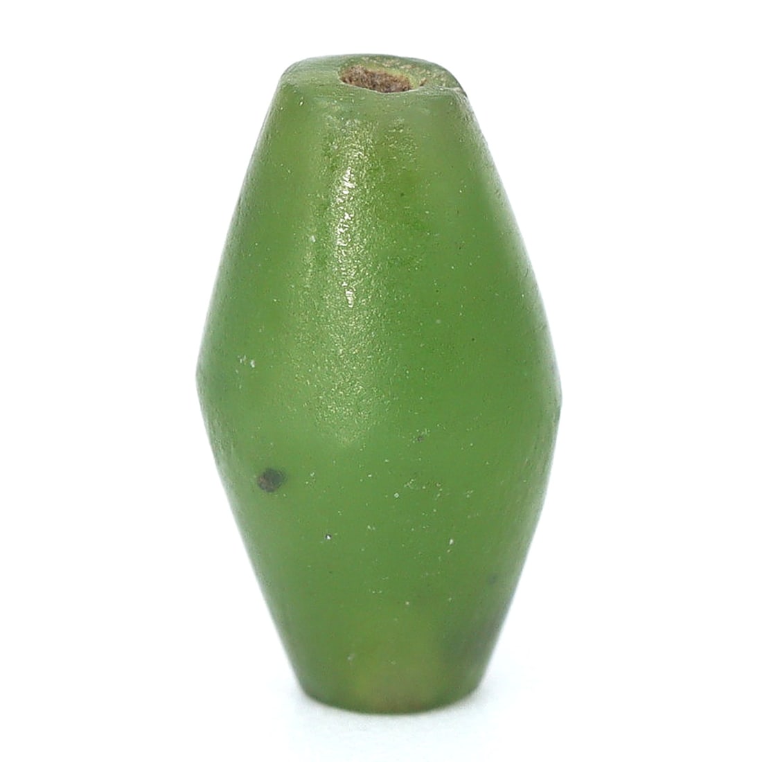 Antique Green Jade Bead, Himalayan (1650 AD - 1800 AD) (1 of 4)