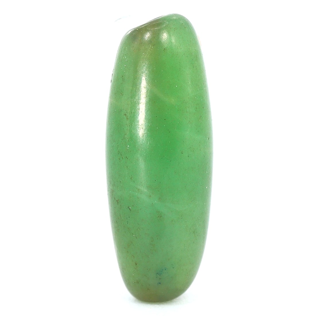 Antique Green Jade Bead, Himalayan (1650 AD - 1800 AD) (1 of 4)