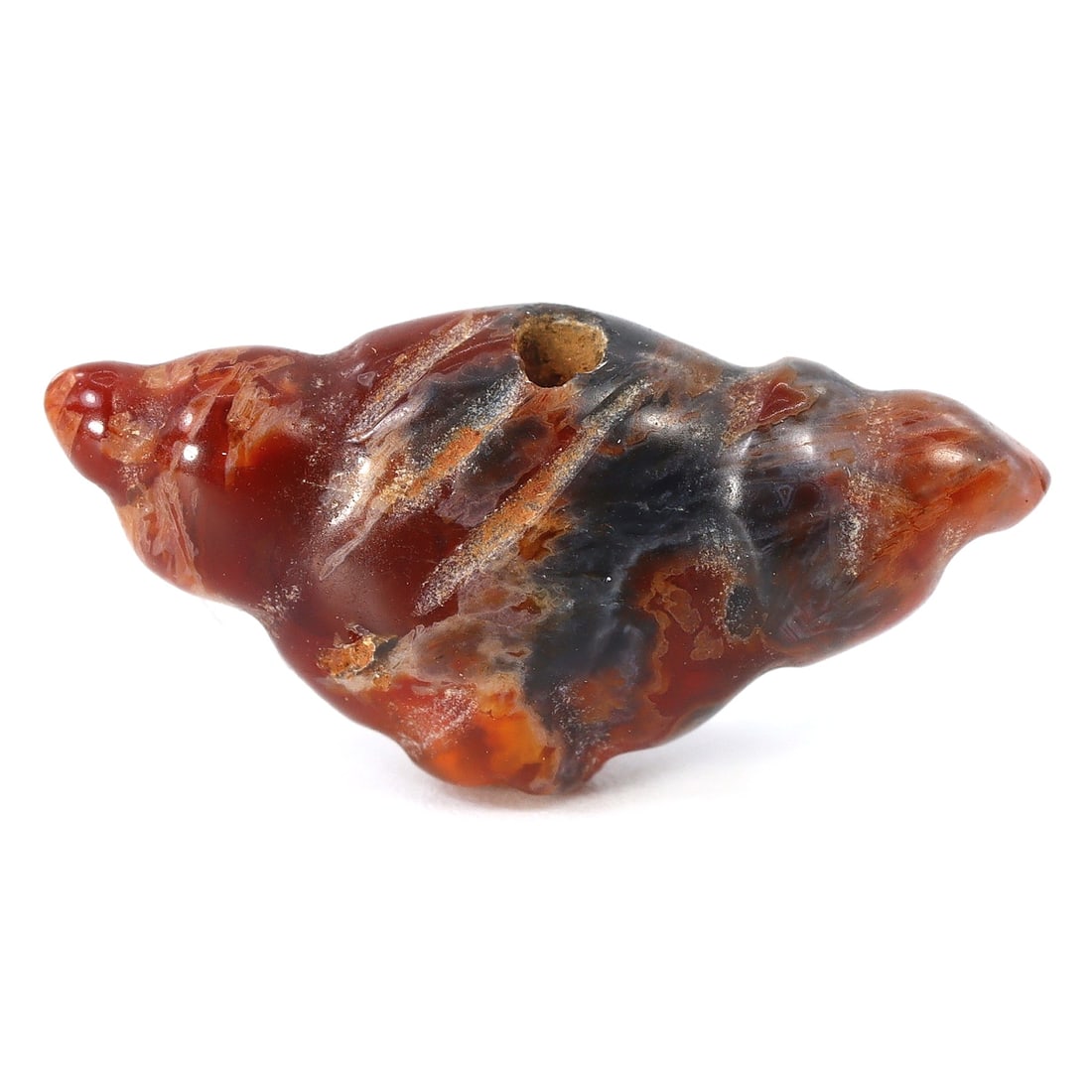 Biomorphic Pyu Carnelian Bead: A Glimpse into Ancient Southeast Asian Craftsmanship 7th-9thC AD (1 of 3)