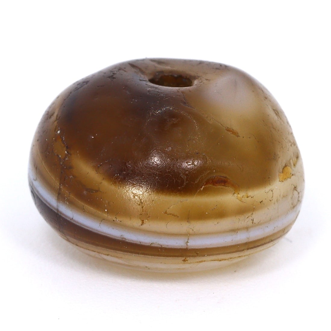 Ancient Sulemani Babagoria Art Eye Agate Dzi Bead: Symbol of Early Civilizations (700-500 BC) (1 of 4)