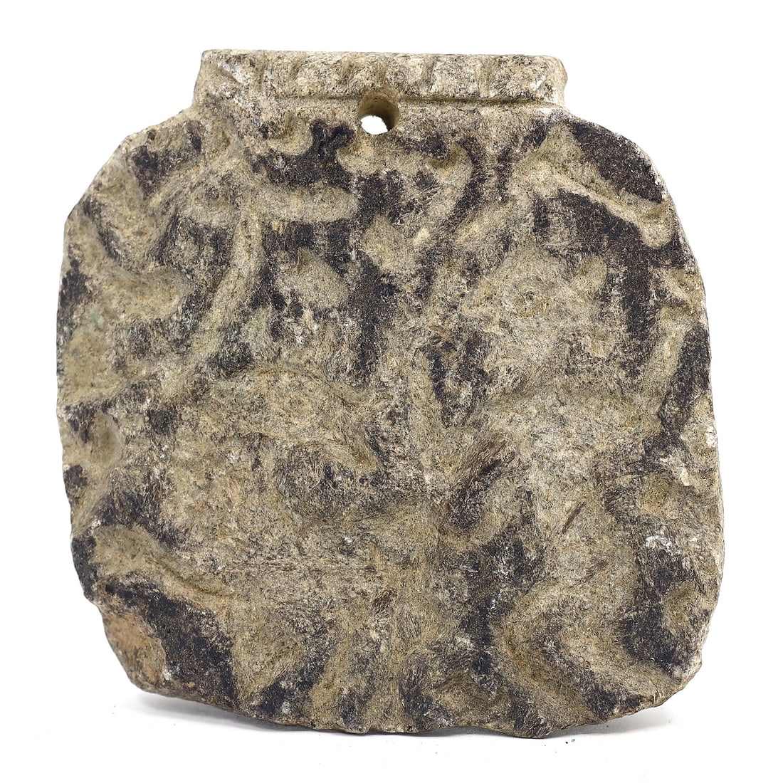 Renaissance Carved Stone Plaque: Mesopotamian Theme in European Artistry (c.14th-17th Century AD) (1 of 2)