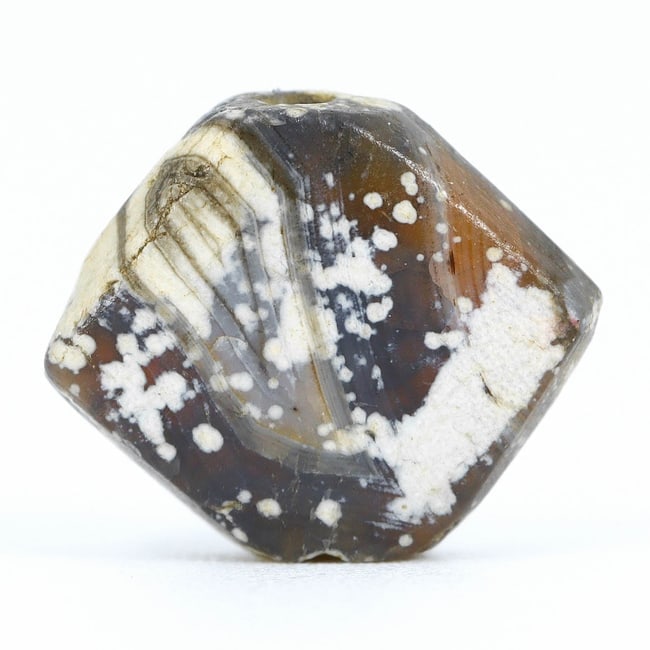 Ancient Agate Stone Bead: Greco-Bactrian Kingdom Artistry (3rdC-2ndC BC) (1 of 4)