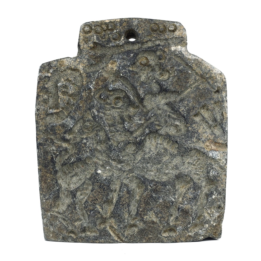 Renaissance Carved Stone Plaque: Mesopotamian Theme in European Artistry (c.14th-17th Century AD) (1 of 2)